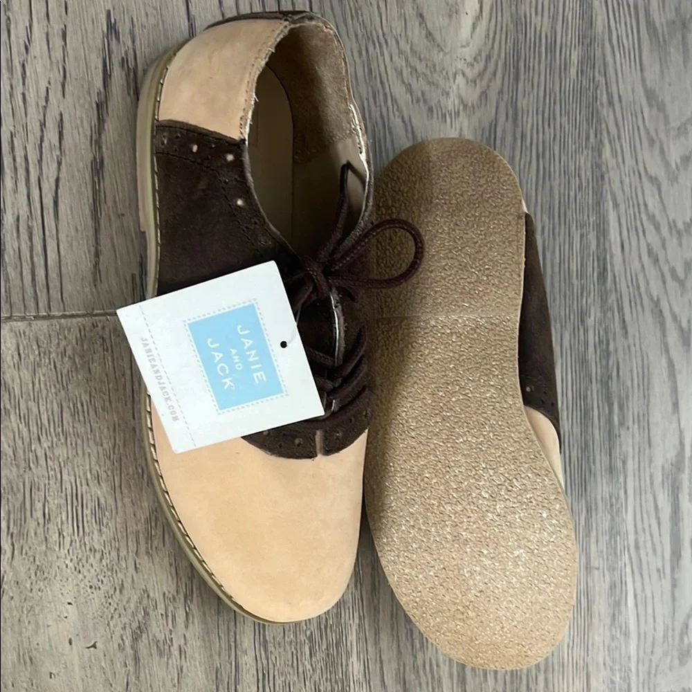 Janie and Jack Two-Tone Oxford Shoes - Picture 6 of 7